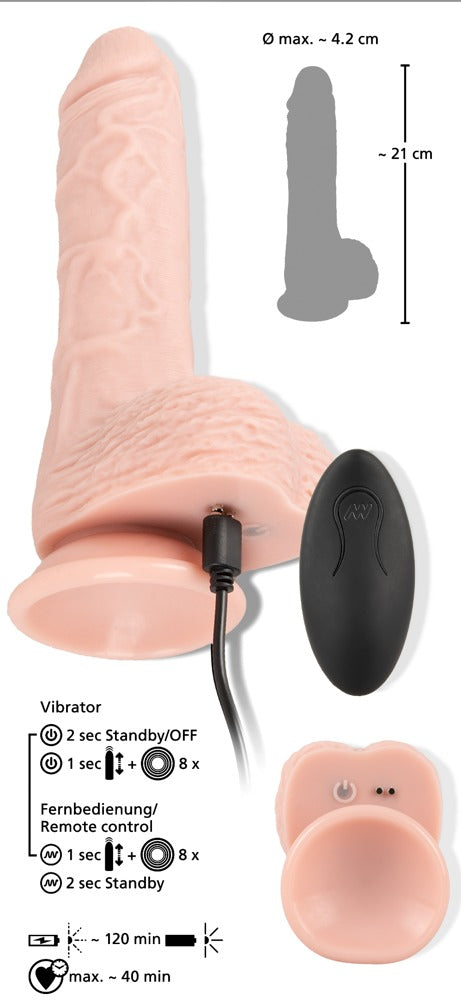 You2Toys Medical Silicone Godemiché avec Stossvibrator