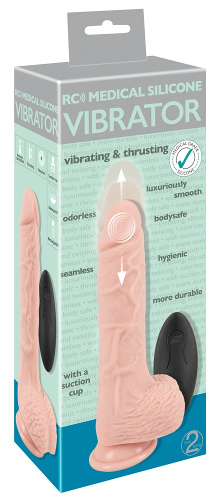 You2Toys Medical Silicone Godemiché avec Stossvibrator