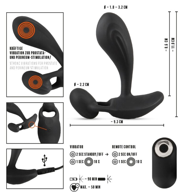 Rebel Prostata Vibrator und Perineum-Stimulation