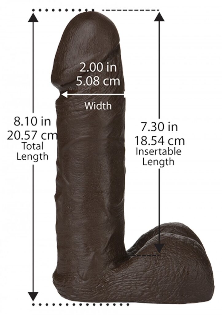 Doc Johnson Black dildo with Vac-U-Lock holder