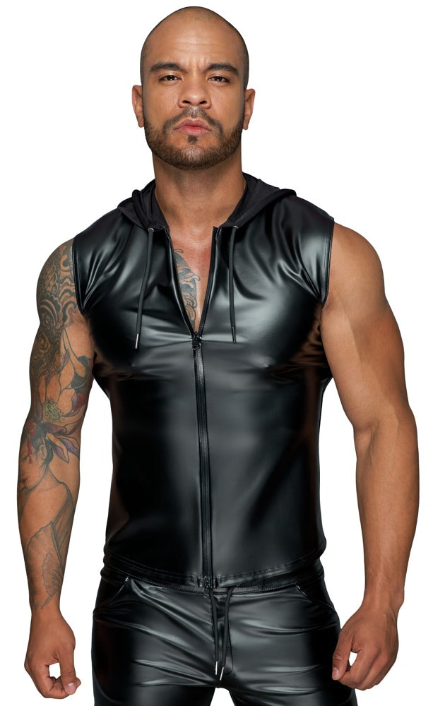 Noir Powerwetlook Shirt