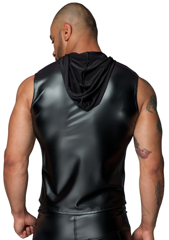 Noir Powerwetlook Shirt