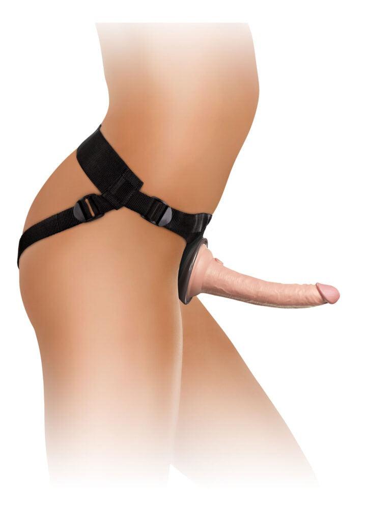 Pipedream Comfy Body Dock Harness Set incl. vibrating dildo and crown jewels