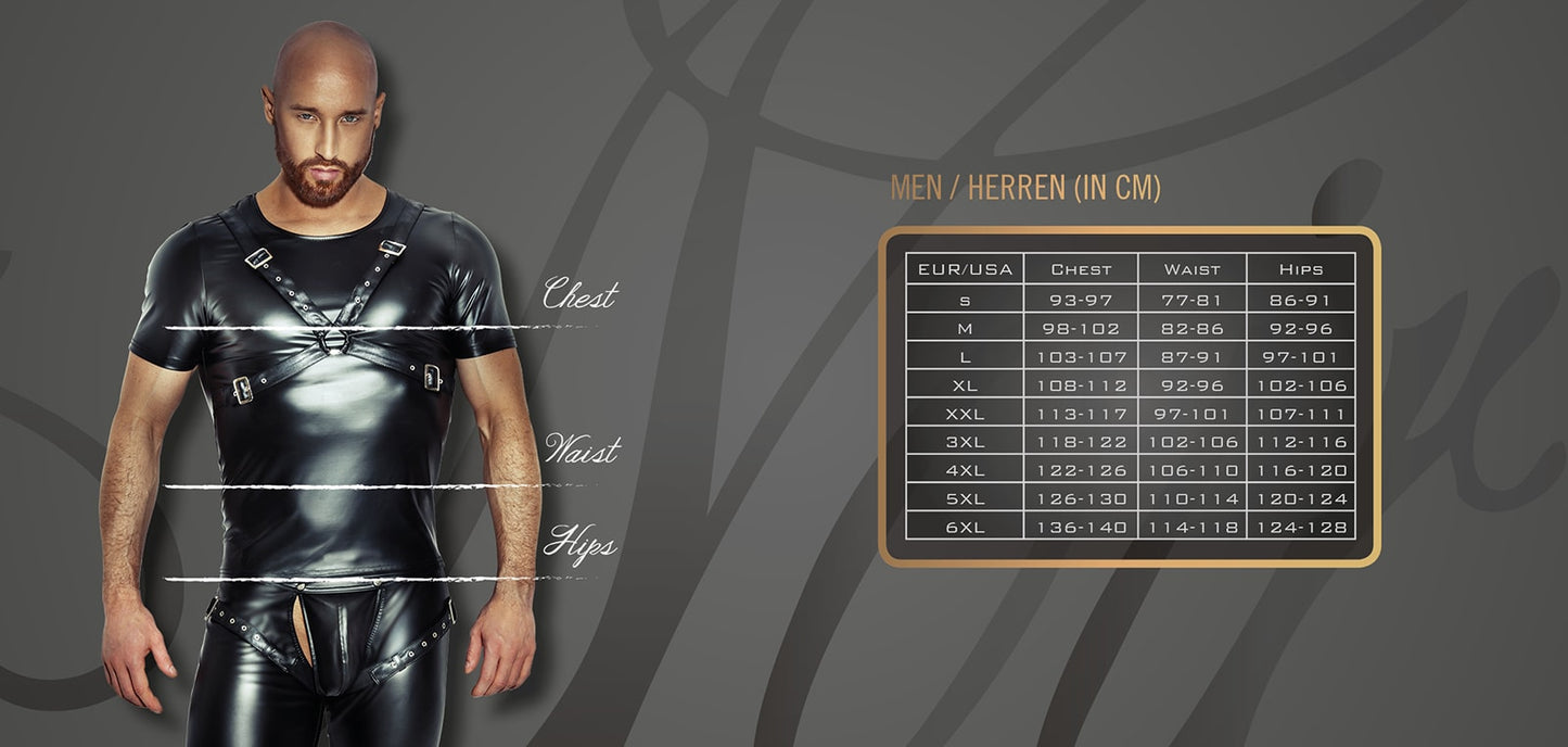 Noir Powerwetlook T-shirt