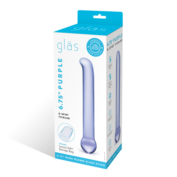 Gläs Lila G-Punkt Stimulator Glas Dildo
