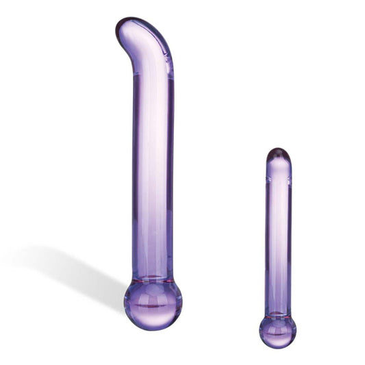 Gläs Lila G-Punkt Stimulator Glas Dildo