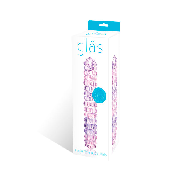 Gläs Rose Nubby Glas Dildo