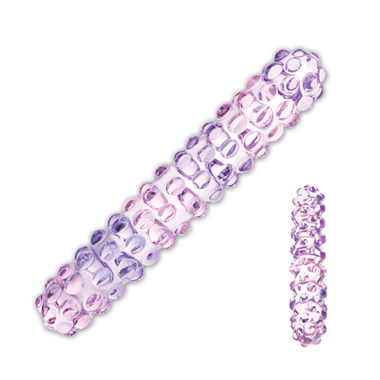 Gläs Rose Nubby Glas Dildo