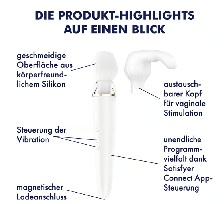 Satisfyer Double Wand-er +App Massager