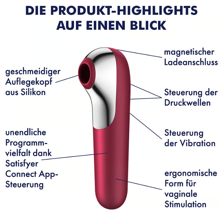 Satisfyer Dual Love +App Auflegevibrator