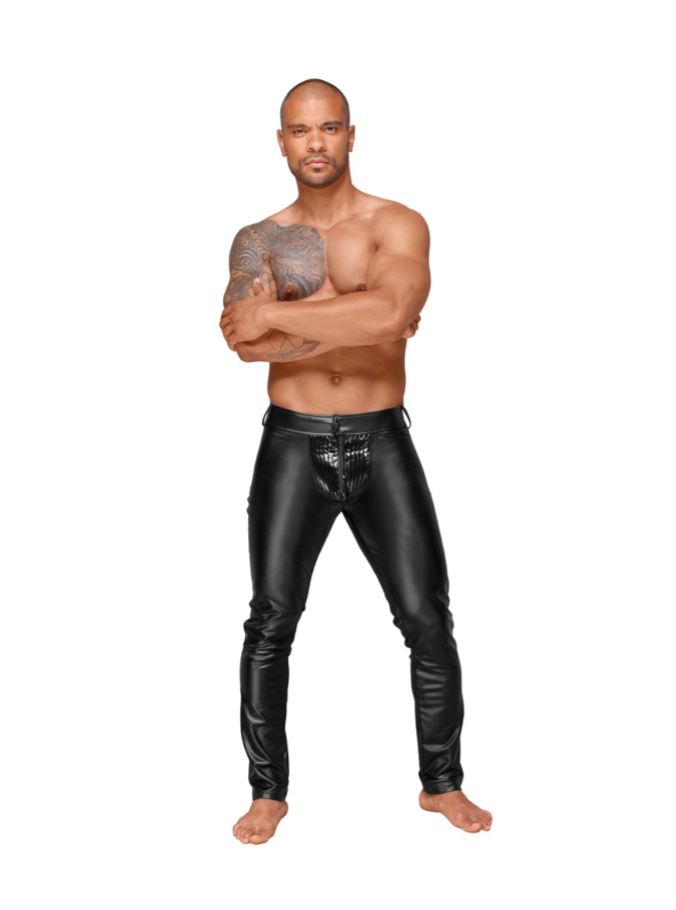 Noir Powerwetlook Long Pants