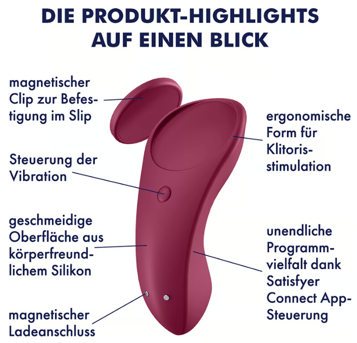Satisfyer Sexy Secret +App Auflegevibrator