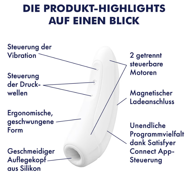 Satisfyer Curvy 1 +App Stimulateur clitoridien