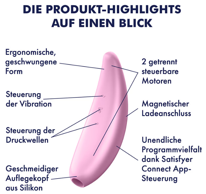 Satisfyer Curvy 3 +App Stimulateur clitoridien