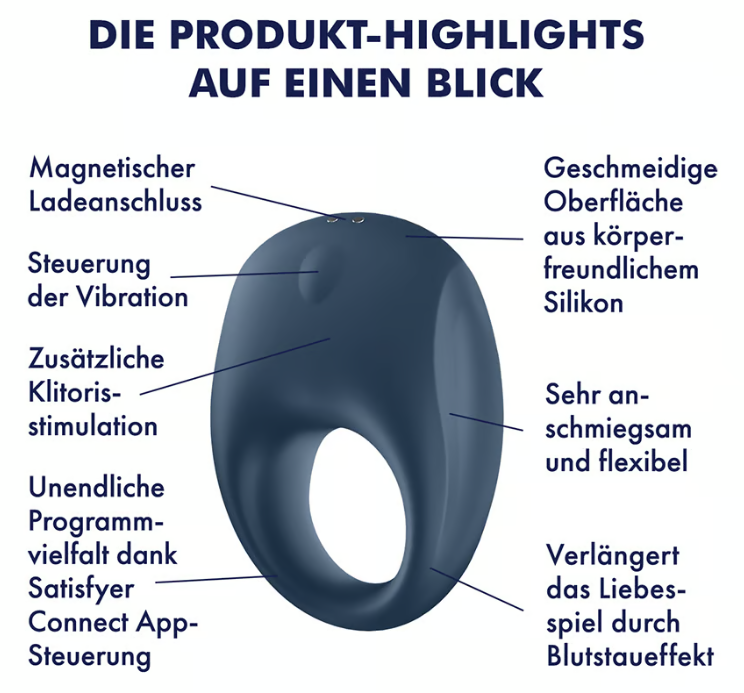 Satisfyer Strong One +App Penisring