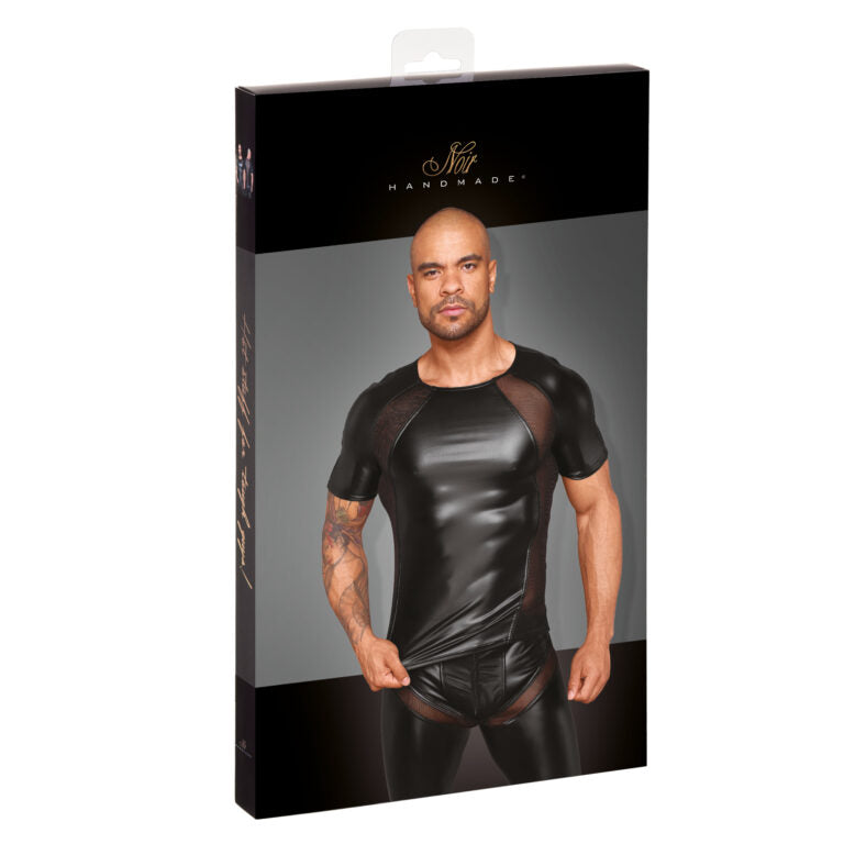 Noir Powerwetlook T-shirt