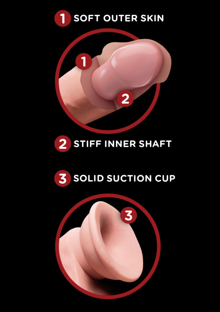 Pipedream Natural dildo with swinging balls